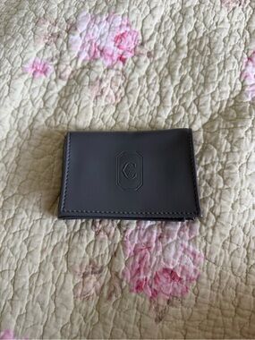 Classic Black Leather Card & Key Holder